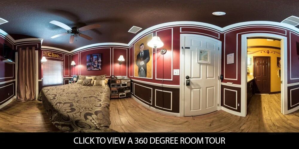 Tour the CLUE game themed bedroom in this luxury vacation rental near Orlando, FL
