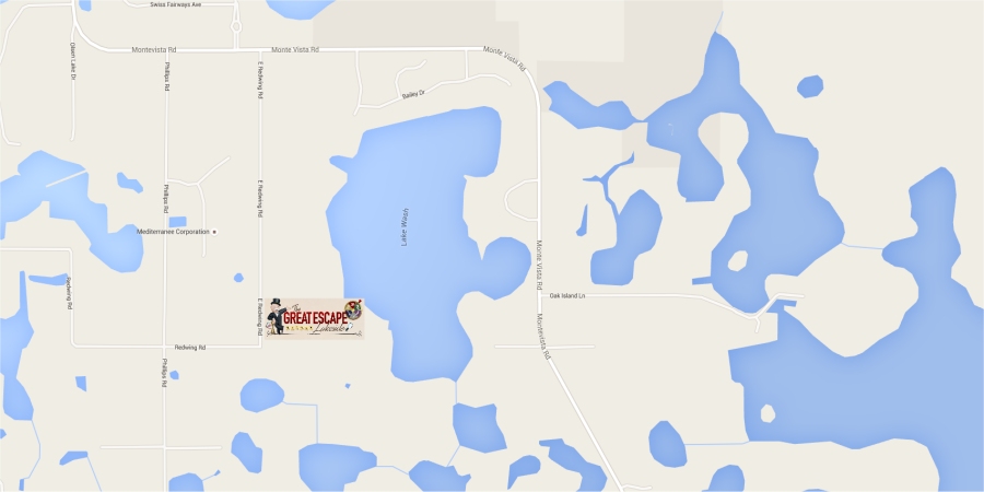 Map of Lake Walsh and Surrounding Vicinty - Clermont FL - Great Escape Lakeside near Groveland