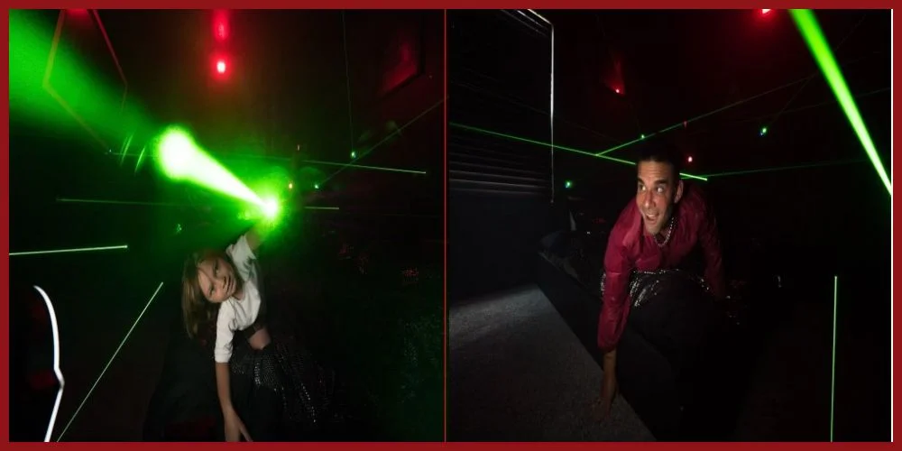 Laser maze in a house!