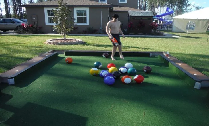 soccer billiards - also known as snookball