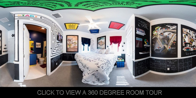 Tour this vacation rental's MIND GAMES bedroom
