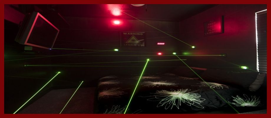 Sleep under lasers at The Great Escape Lakeside vacation rental