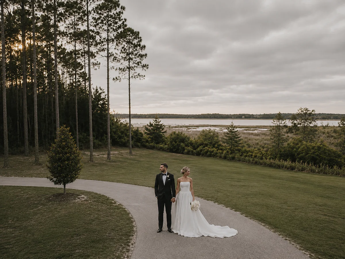 Wedding celebration at Great Escape Lakeside Orlando private estate