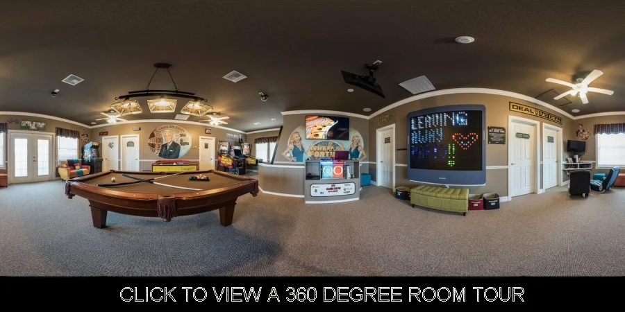 Play video games at The Great Escape Lakeside vacation rental home's arcade