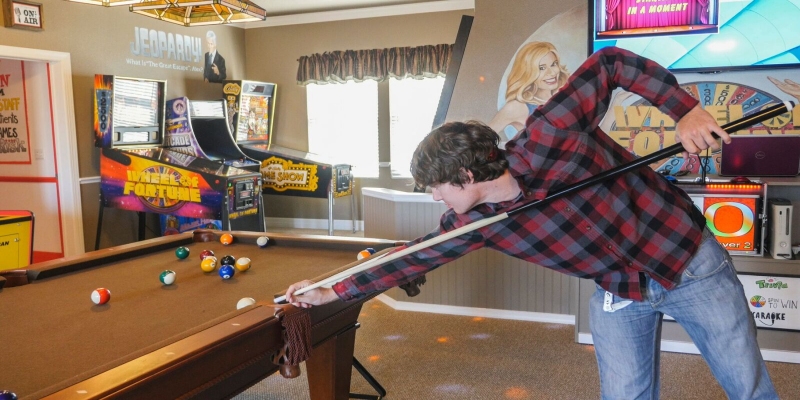 Game room at Central Florida Luxury Vacation Rental 