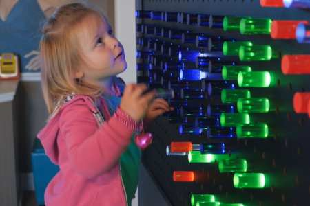 giant life-sized lite brite