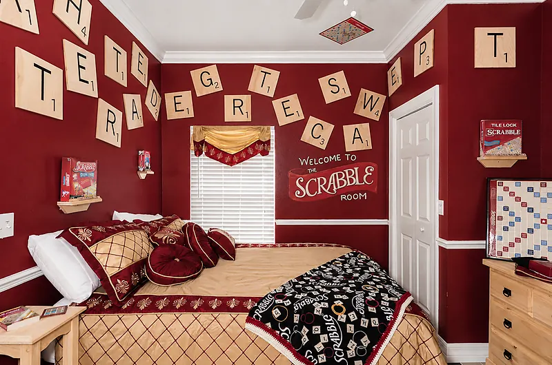 Scrabble bedroom at The Great Escape Lakeside - Orlando Area