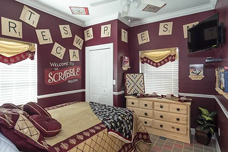 An actual Scrabble Bedroom ! - At The Great Escape Lakeside